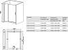 Душевой уголок Good Door Mokka WTW+SP 130х90х185 см