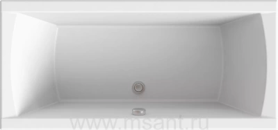 Акриловая ванна BAS Индика 170x80 на каркасе