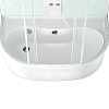 Душевая кабина DOMANI-SPA Neat Slim high 1500*810*2190 белая стеклянная задняя панель сатин матированное стекло с электрикой