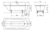 Стальная ванна Kaldewei Advantage Saniform Plus Star 336 170x75