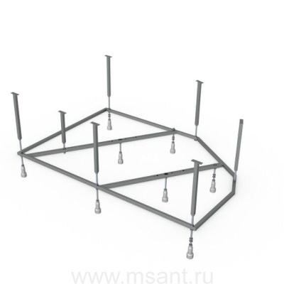 Каркас для ванны Mirsant Ялта 140x100 ( без слива-перелива )