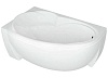 Акриловая ванна Акватек Бетта 160х97 L, с каркасом, фронтальным экраном и сливом-переливом