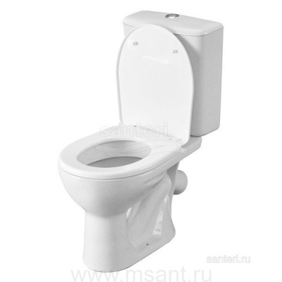 Унитаз-компакт Santeri Орион 1P4008S0100BF крап на белом 