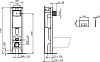 Система инсталляции для унитазов Ideal Standard Prosys Eco Frame M E2332AA с кнопкой смыва