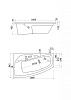 Акриловая ванна Santek Майорка XL 160х95 левая