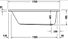 Акриловая ванна Duravit D-Neo 170х75