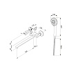 Смеситель для ванны с длинным изливом, Tring, Milardo, TRISBL2M10