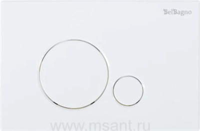 Кнопка смыва BelBagno Sfera BB014-SR-BIANCO белая