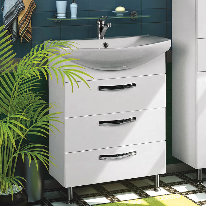 Тумба AQUATON Ария Н 65 белая