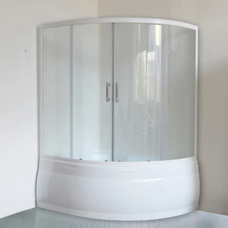 Шторка на ванну Royal Bath Alpine RB150ALP-T 150 см прозрачное стекло