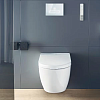 Унитаз подвесной Duravit ME by Starck 2510092000 безободковый с крышкой биде