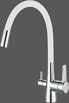 Смеситель для кухни Haiba HB76858-8 белый