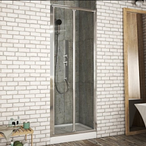 Душевая дверь в нишу Bravat Drop 80x200 складная