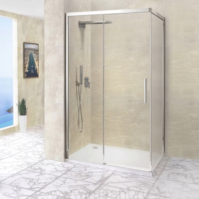 Душевой уголок RGW Leipzig LE-41 110x80x195 профиль хром, стекло прозрачное