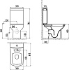 Унитаз-компакт Creavit Lara LR310-11CB00E-0000 белый