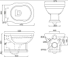Унитаз подвесной BelBagno Boheme BB115CH