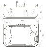 Акриловая ванна Gemy G9085 B R