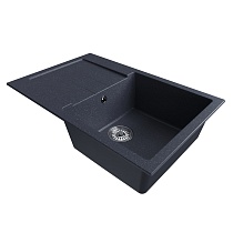 Мойкa MIXLINE ML-GM31 с крылом, антрацит (343), 770*500*190мм