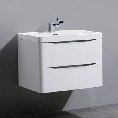 Тумба для комплекта BelBagno Ancona-N 80 bianco lucido подвесная