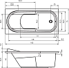 Акриловая ванна Riho Columbia 160x75