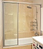 Шторка на ванну GuteWetter Practic Part GV-403 163-167 см стекло бесцветное, профиль матовый хром