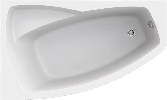 Ванна из литьевого акрила BASpro Камея 160x95 L на каркасе