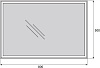 Зеркало BelBagno SPC-GRT-500-800-LED-BTN
