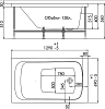 Акриловая ванна 1ACReal (Triton) Gamma 130x70
