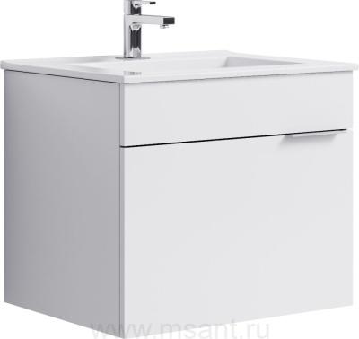 Тумба для комплекта Aqwella Brig 60 подвесная, белая