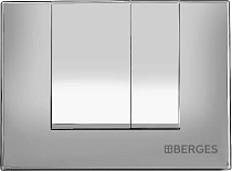 Кнопка смыва Berges Novum S2 хром, матовый