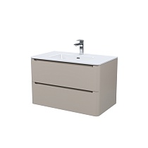 Тумба с умывальником, подвесная, 80 см, капучино, Edifice, IDDIS, EDI80C0i95K подходит умыв. 0108000i28