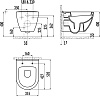 Унитаз подвесной Creavit BENE TP325-11CB00E-0000 белый