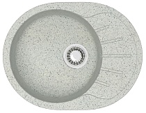 Кухонная мойка AZARIO Light 575х440х215) искусственный мрамор, цвет Светло серый