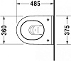 Унитаз подвесной Duravit Starck 3 2227090000 компакт