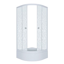 Душевой уголок Triton Стандарт 100х100 В АКВА - МОЗАИКА с поддоном +сифон E410CL