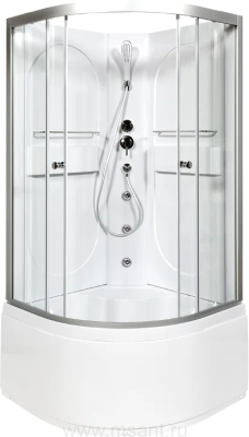 Душевая кабина DETO L680NGM 80x80 без крыши