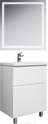Мебель для ванной AM.PM Gem 60 белый глянец, с 2 ящиками