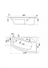Акриловая ванна Santek Майорка XL 160х95 правая