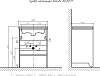 Мебель для ванной Velvex Klaufs 60.2D.1Y черная, шатанэ, напольная