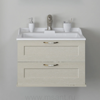 Тумба для комплекта AQUATON Леон 65 дуб бежевый, подвесная