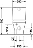 Унитаз-компакт Duravit DuraStyle 2155090000 