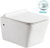 Унитаз подвесной SantiLine SL-5004 безободковый, с микролифтом