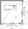 Душевой уголок BelBagno Uno 195 AH 2 90/70 P C Cr стекло текстурное