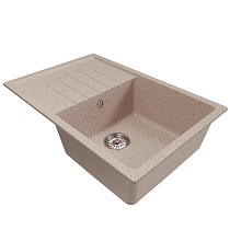 Мойкa MIXLINE ML-GM19 с крылом, песочная (302), 750*500*200мм