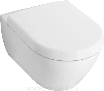 Унитаз подвесной Villeroy & Boch Subway 2.0 5606 1001 укороченный, alpin