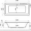 Акриловая ванна Excellent Pryzmat 170x75