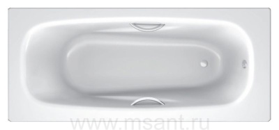Стальная ванна BLB Anatomica B75L handles 170х75