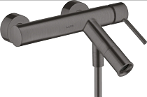 Смеситель Axor Starck 10411340 для ванны с душем, шлифованный черный