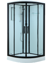 Timo Standart T-6609 Black Fabric душевая кабина (90*90*220), шт