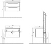 Тумба для комплекта BelBagno Ancona-N 80 bianco lucido подвесная